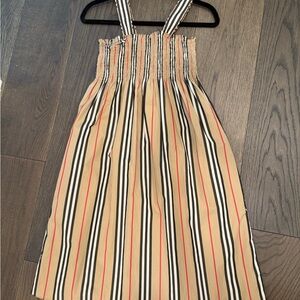 Burberry Beige Striped Kids Dress